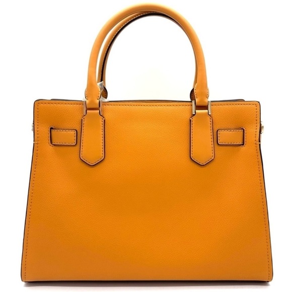 Michael Kors Medium Hamilton Leather Satchel Bag Cider (NWT - Picture 5 of 13